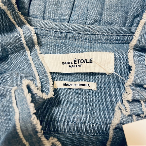 🦋 Isabel Marant Étoile Awendy Button Down Blouse - Picture 4 of 15